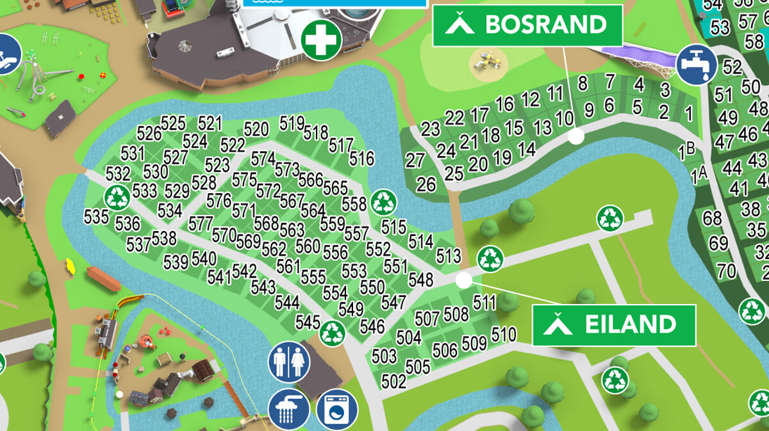 Eiland Spa Camping Map Eiland - Campsite - Holiday Park Duinrell